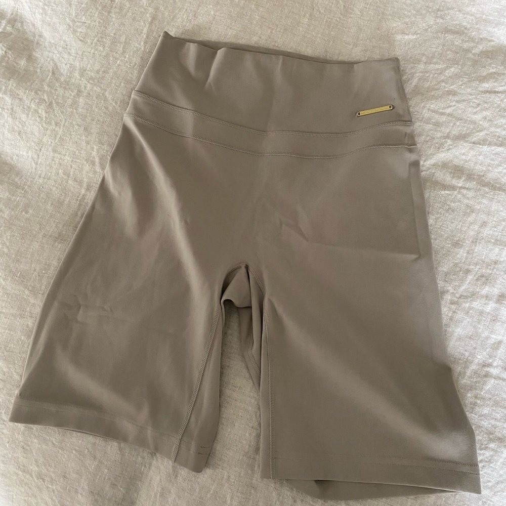 Gymshark x Whitney Simmons - grey cycle shorts - size small